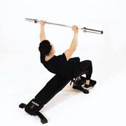 Barbell Press Sit-Up Demonstration