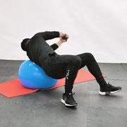 Stability Ball Roman Twist Demonstration