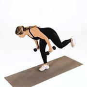 Dumbbell Single-Leg Cobra Demonstration