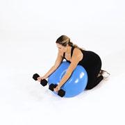 Dumbbell Preacher Curl (Stability Ball) Demonstration
