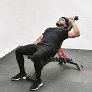 Dumbbell One-Arm Incline Chest Press Demonstration