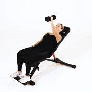 Dumbbell Incline One-Arm Fly Demonstration