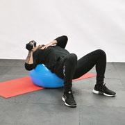 Dumbbell One-Arm Press (Stability Ball) Demonstration