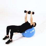 Dumbbell Incline Fly (Stability Ball) Demonstration