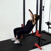 Cable One-Arm Incline Press Demonstration