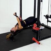 Cable Decline One-Arm Press Demonstration