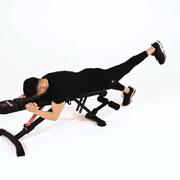Single-Leg Reverse Hyper (Flat Bench) Demonstration