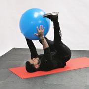 Stability Ball Hand and Foot Exchange Demonstration