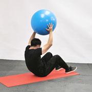 Stability Ball Roll Down Demonstration