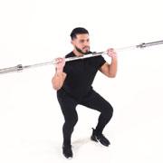 Barbell Squat to Shoulder Press Demonstration