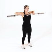 Barbell Squat to Upright Row Demonstration