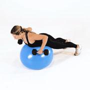 Dumbbell Rear Row (Stability Ball) Demonstration