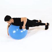 Dumbbell One-Arm Row (Stability Ball) Demonstration