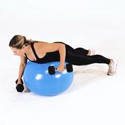 Dumbbell Alternating Row (Stability Ball) Demonstration