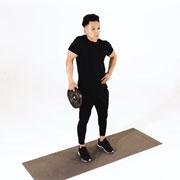 Weight Plate One-Arm Shrug Demonstration