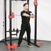 Cable Pallof Press with Rotation Demonstration