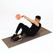 Medicine Ball Two-Arm Overhead Throw Demonstration