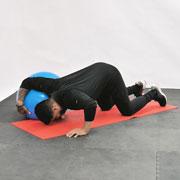 Stability Ball Chest Stretch Demonstration