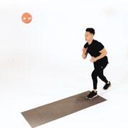 Medicine Ball Chest Push to Run Demonstration