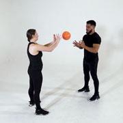 Medicine Ball Chest Pass Demonstration