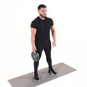 Weight Plate Hand Squeeze Demonstration