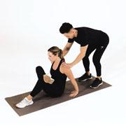 Seated Glute Stretch Demonstration