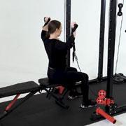 Cable Seated Shoulder Press Demonstration