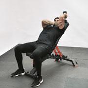 Dumbbell Seated One-Arm Supported Tricep Extension Demonstration