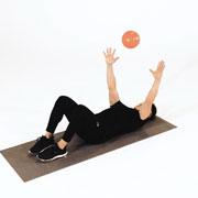 Medicine Ball Chest Throw (Supine) Demonstration