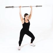 Barbell Power Jerk Demonstration