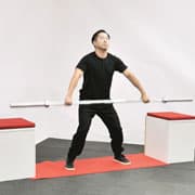 Barbell Power Snatch From Blocks Demonstration