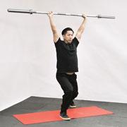 Barbell Split Jerk Demonstration