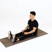 Band Seated Calf Stretch Demonstration