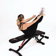 Bench Jackknife Sit-Up  Demonstration