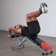 Decline Bench Knee Raise Demonstration