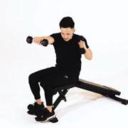 Dumbbell Rotational Decline Sit-Up Demonstration