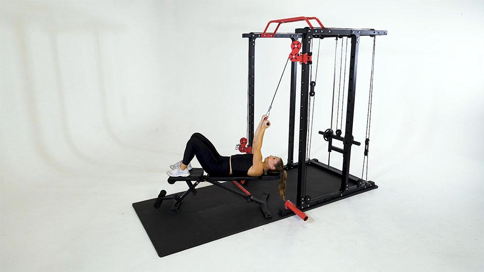 Cable Bicep Curl (Supine Close Grip) Demonstration