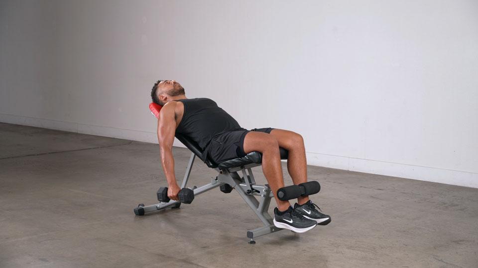 Dumbbell Incline Hammer Curl Demonstration