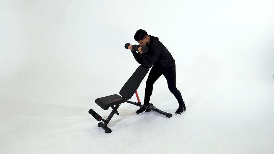 Dumbbell Preacher Curl Demonstration