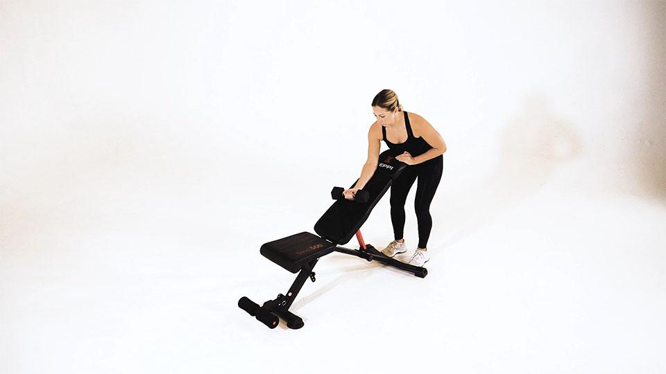 Dumbbell One-Arm Preacher Curl Demonstration