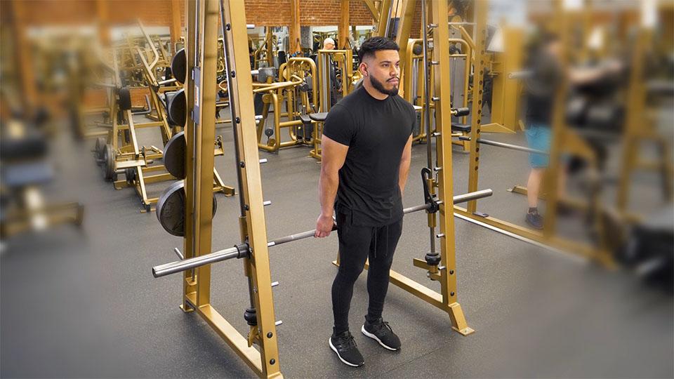 Smith Machine Reverse Calf Raise Demonstration