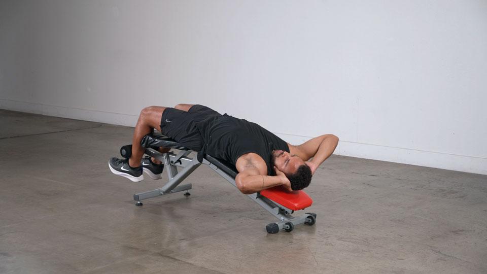 Decline Oblique Crunch Demonstration