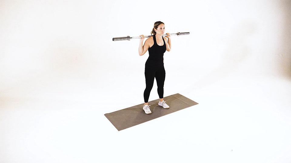 Barbell Side Bend Demonstration