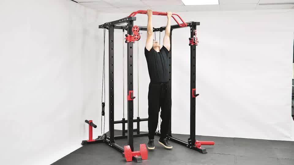 Gorilla Chin-Up with Crunch Demonstration
