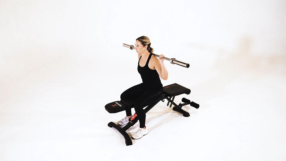 Barbell Seated Good Morning Demonstration