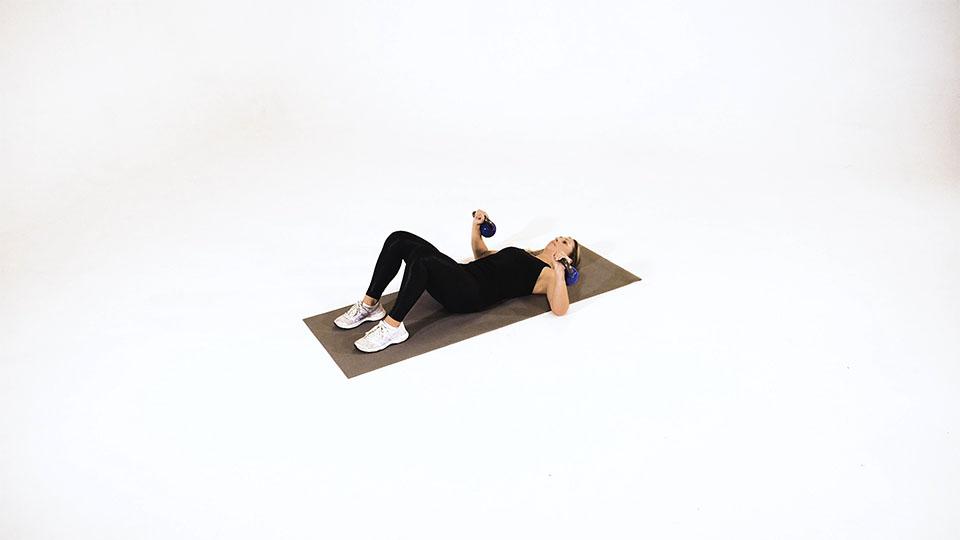 Kettlebell Alternating Floor Press Demonstration