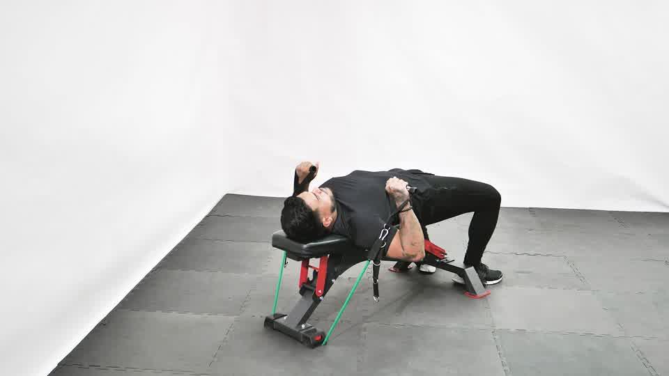 Band Bench Press Demonstration