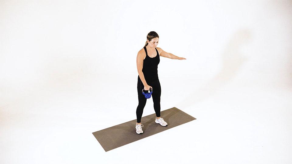 Kettlebell Hang Clean Demonstration