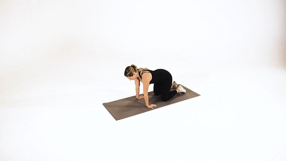Kneeling Forearm Stretch Demonstration