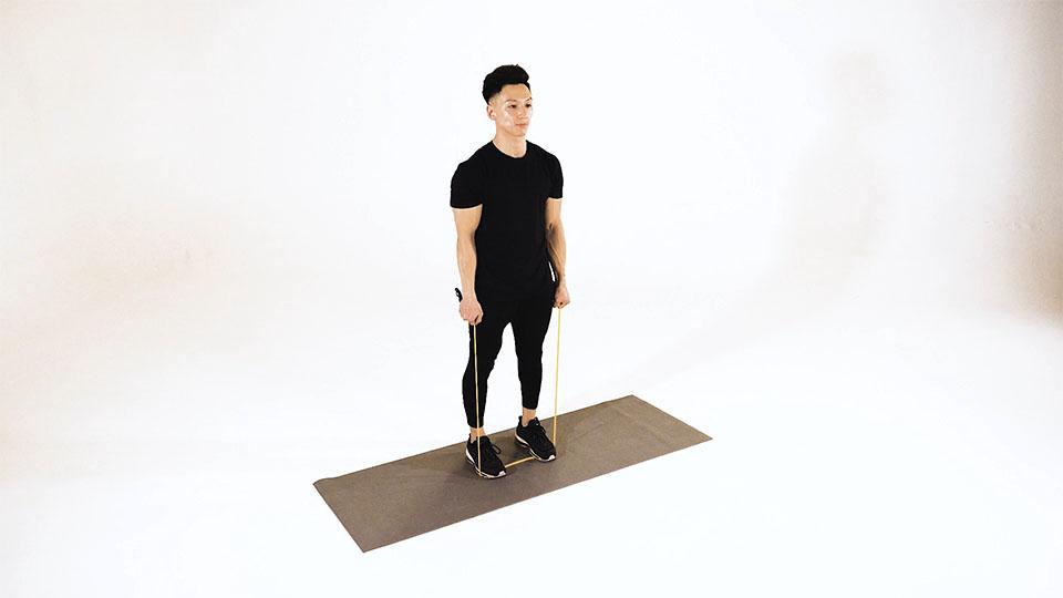 Band Calf Raise Demonstration